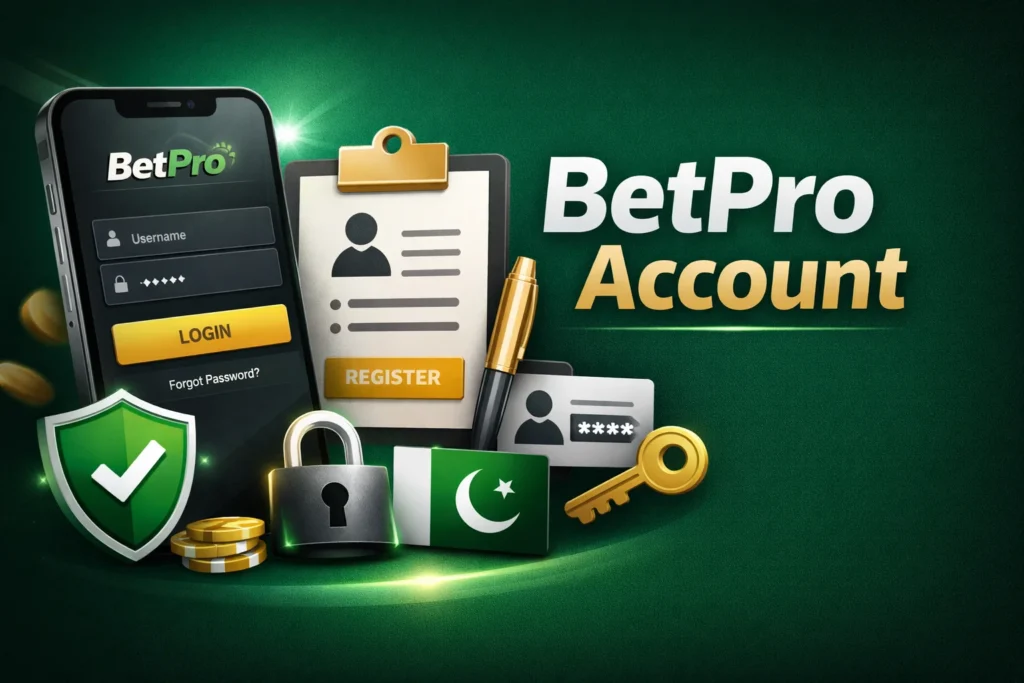 BetPro account guide for Pakistan users with safe account creation steps