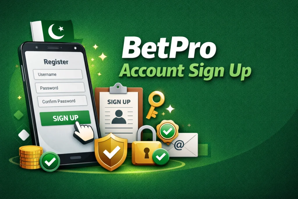 BetPro account sign up guide for Pakistan users with easy account creation steps