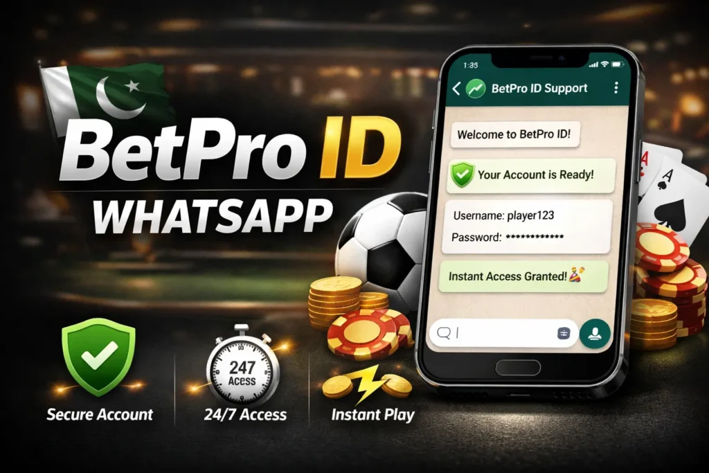 BetPro ID WhatsApp guide for instant ID setup in Pakistan