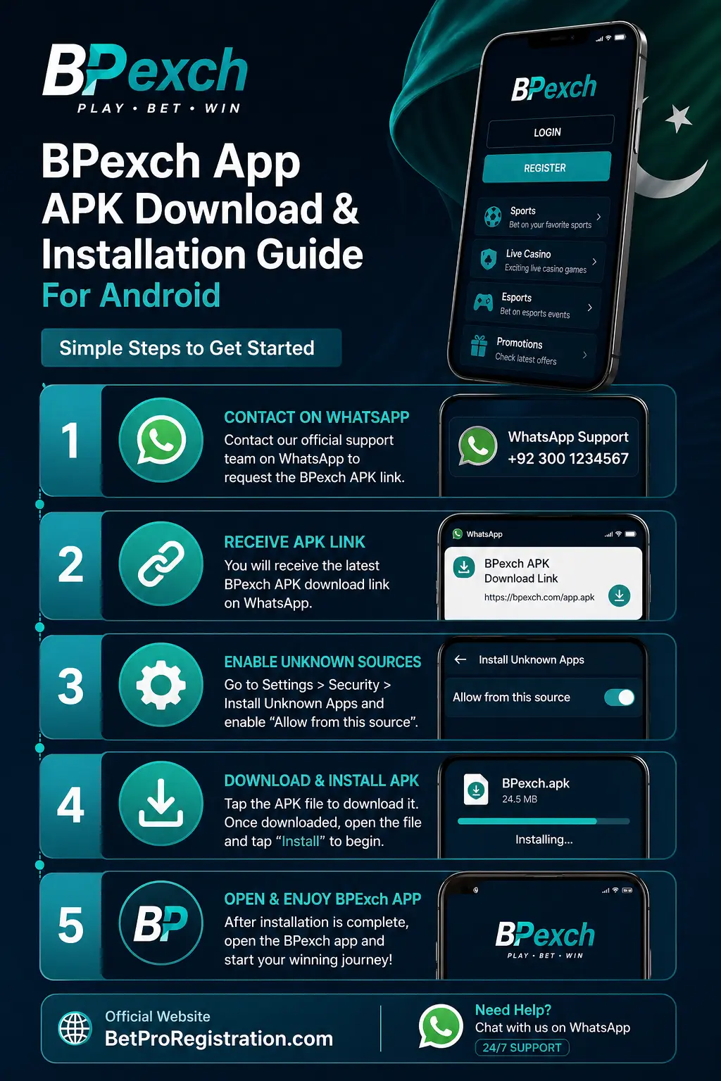 How to download BPexch app APK for Android in Pakistan — step-by-step installation guide.