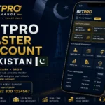 BetPro master account guide showing agent dashboard on mobile screen for Pakistan users with WhatsApp support