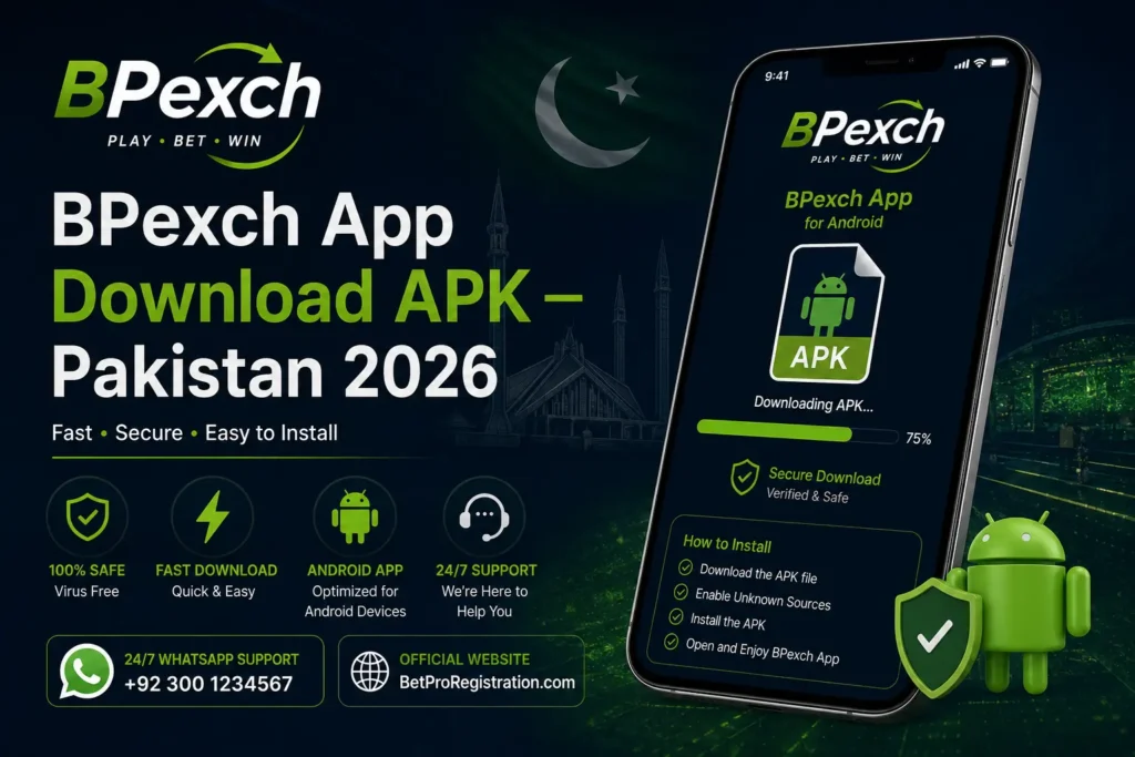 BPexch app download APK guide showing latest version installation on Android phone for Pakistan users