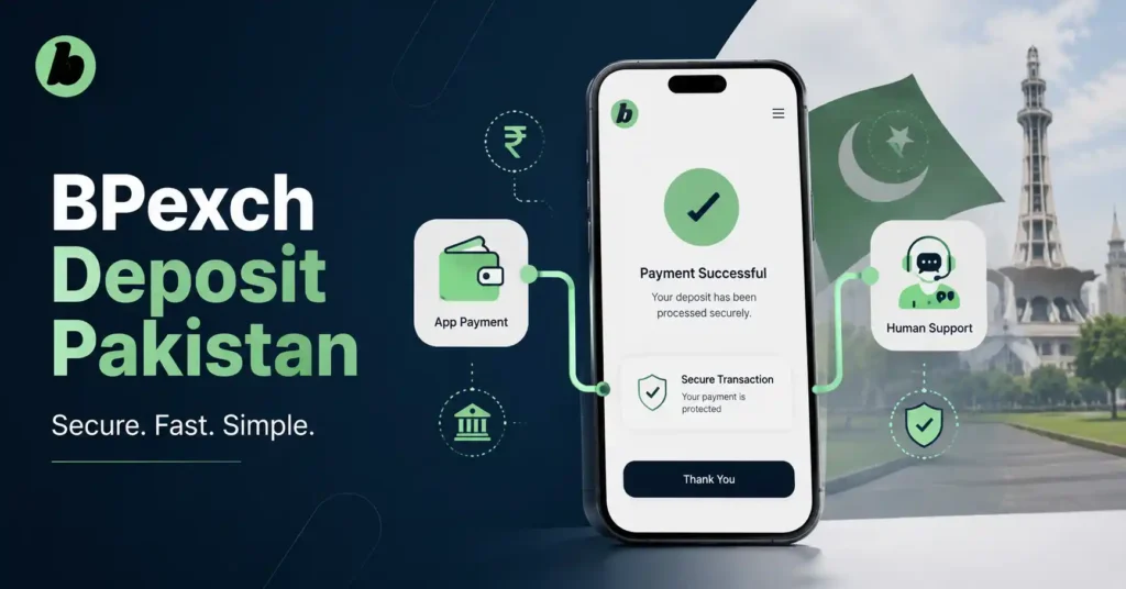 BPexch deposit in Pakistan using verified payment methods